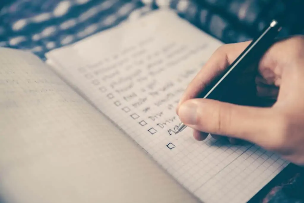 3. Write down the information.