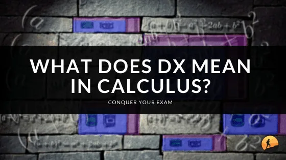 What Does dx Mean in Calculus?