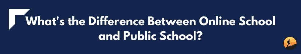What's the Difference Between Online School and Public School?