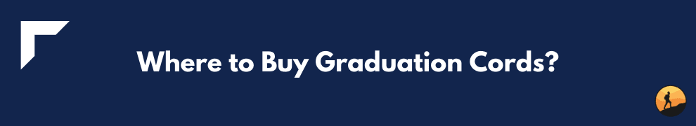 Where to Buy Graduation Cords?
