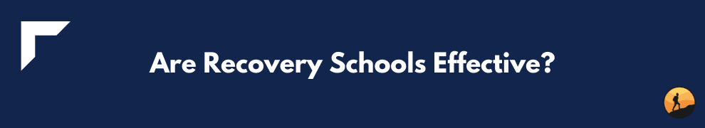 Are Recovery Schools Effective?