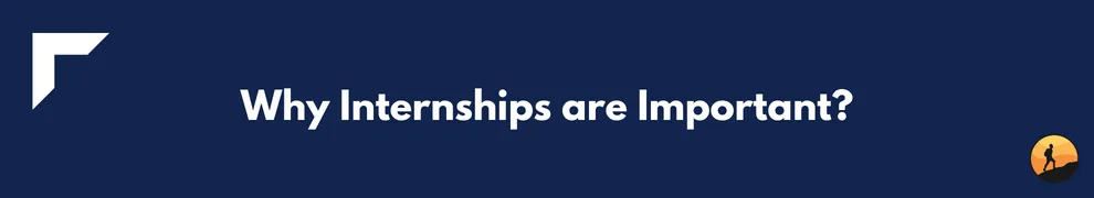 Why Internships are Important?